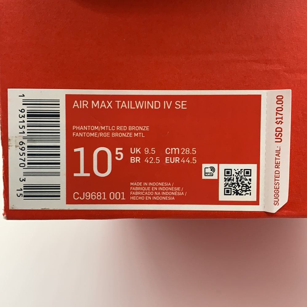 Air Max TAILWIND IV SE - Picture 10 of 12